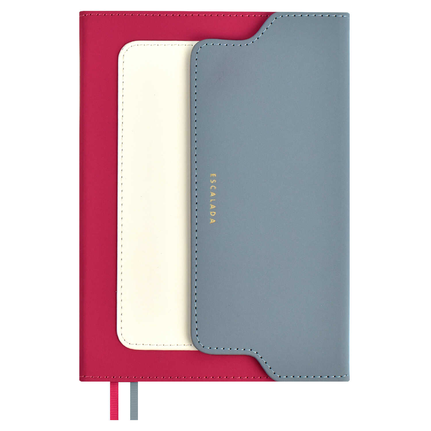 Ежедневник недатированный  ESCALADA, А5, 160 л., ЛЕЙКЕР МАЛИНОВЫЙ, 67210