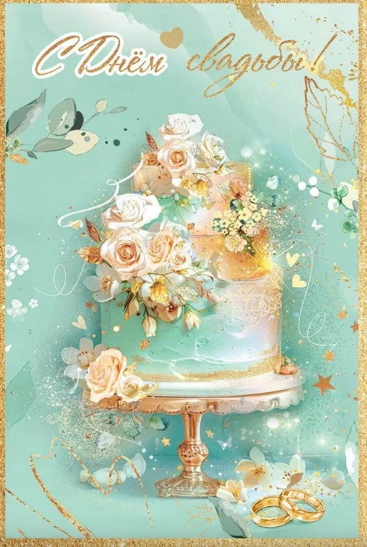 Открытка С Днём свадьбы, 50001759