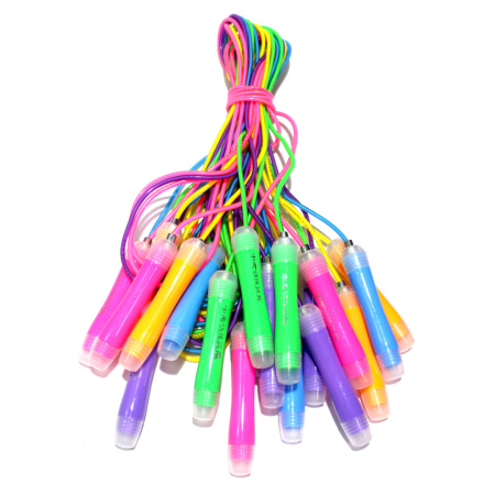 Скакалка 'Радуга' стальной трос, длина ркгилируется, М47053