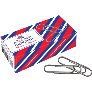 Скрепки 28 мм Attomex 100 шт, 4135601