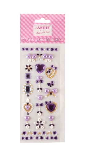 Стразы самоклеящиеся 'deVENTE', Сердечки, 8004020