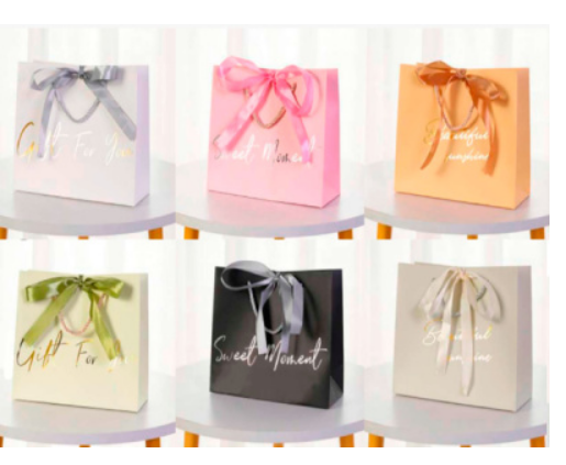 Пакет подарочный, Пожелания с бантом, 38х12х32см, AR-6234