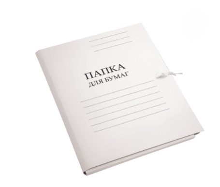 Папка для бумаг с завязками картонная, 'Attomex', 360г;м2, немелованная, 3077410