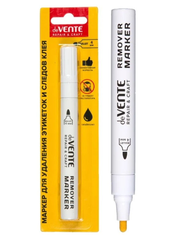 Маркер для удаления этикеток, следов скотча и клея, deVENTE.Repair, 5044429