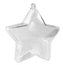 Звезда пластиковая , для подарков, 8 см, (1 шт)