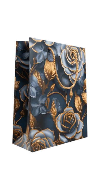 Пакет бумажный подарочный 26х32х10 см, дизайн ассорти, 3297B