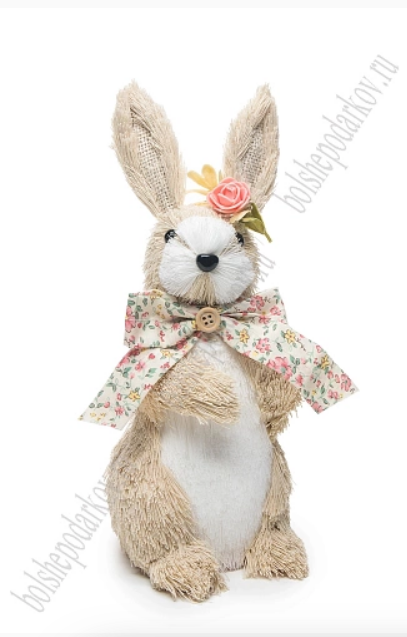 Пасхальный декор 6 х 6 см, Зайчики (6 шт) SF-7195 №1, 350-586