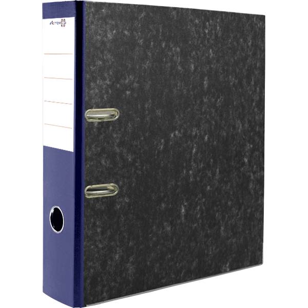 Папка регистратор , А4 , 'Attomex. Lite' 75 мм , синяя , c металлической окантовкой, 3090916