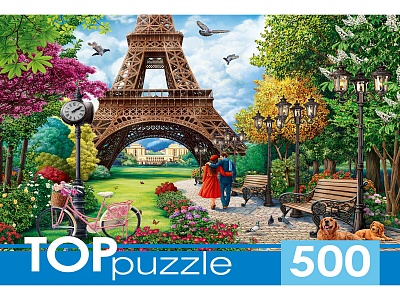 Пазлы 500 эл. TOPpuzzle 'Прогулка по Парижу', П500-0737