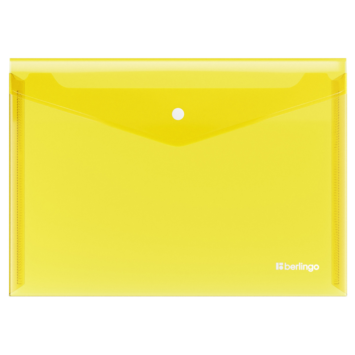 Папка-конверт на кнопке 'Berlingo.No Secret', A4 , 200 мкм , желтая, EFb_04105