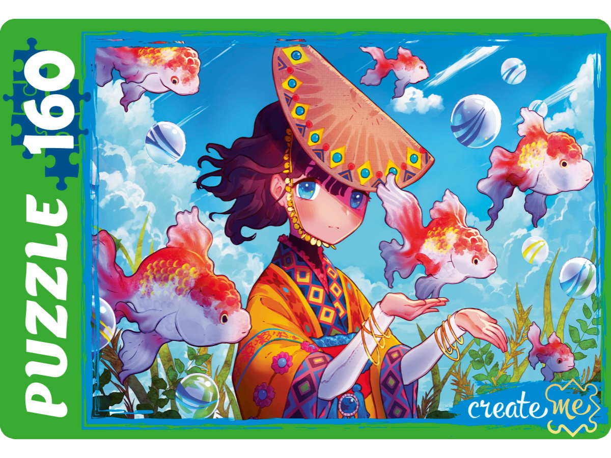 ПАЗЛЫ 160 элементов. АНИМЭ-ПРИНЦЕССА, К160-5002