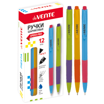 Ручка шариковая автоматическая deVENTE 'Fiesta' d=0.7 мм., чернила на масл. осн., стержень, 5070809