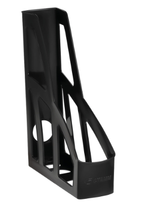 Лоток для бумаг вертикальный Стамм Лидер 1 секция чёрный, ЛТВ-30450