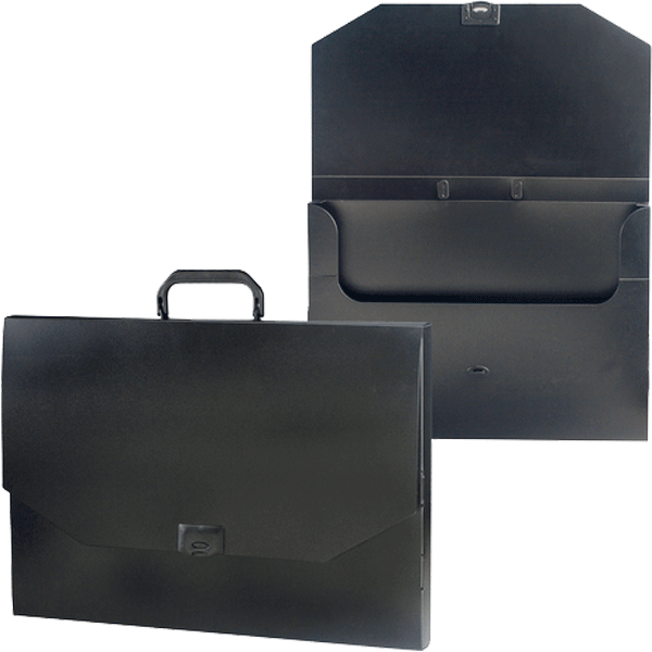 Портфель 'deVENTE. Daily' A3 горизонтальный, на замке, пластиковый 900 мкм, 3073800