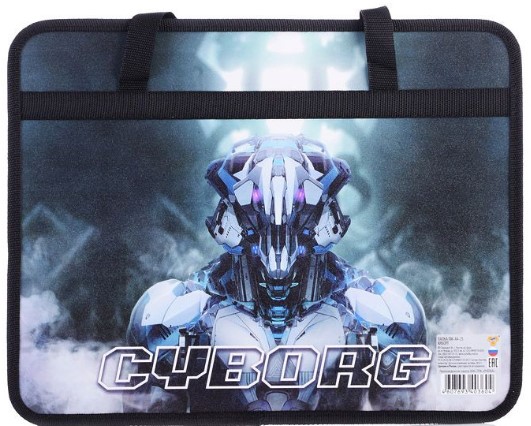 Папка детская А4, КЕБЕРВОИН;ФЛАМИНГО, на молнии, пластиковая, ПМ-А4-29