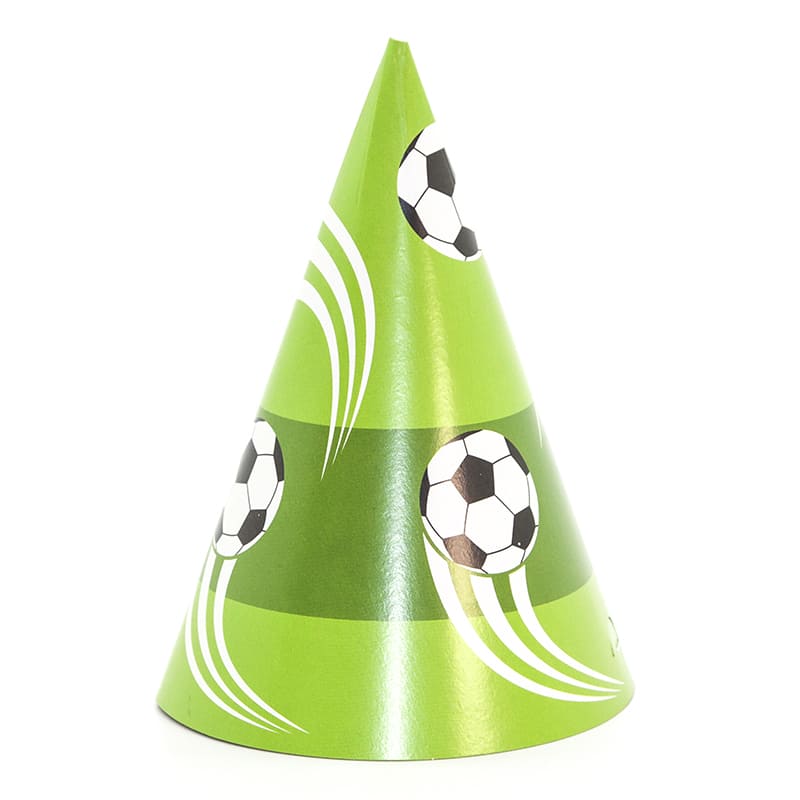 Колпаки 'Футбольный мяч!', зелёные, 6;шт. Е2158