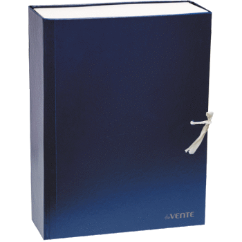 Короб архивный 'deVENTE' , бумвинил , 2 завязки , складной , синий цвет, 3010566