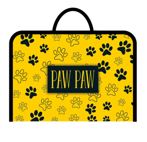 Папка для труда , А4 , ПРИНТ ЛАПКИ , молния вокруг, ПТР-6