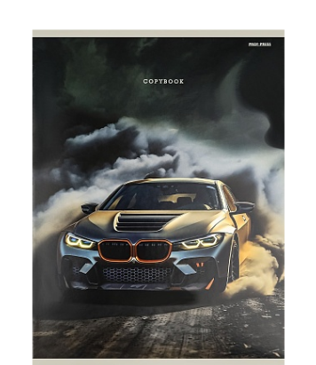 Тетрадь 48 листов, Автомобиль в тумане, А4, клетка, Т48-2254