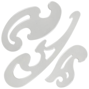 Лекало набор , (3 шт/уп), 25 см , 17 см , 12 см , тонированные, 210784