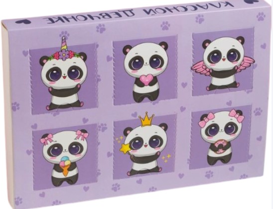 Подарочный набор адвент KAFTAN 'Панда' носки (р-р16-18) и аксессуары, 7294537