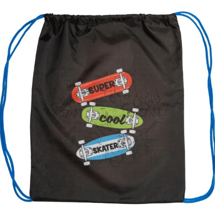 Сумка для сменной обуви 'Skate', черного цвета, 7040206