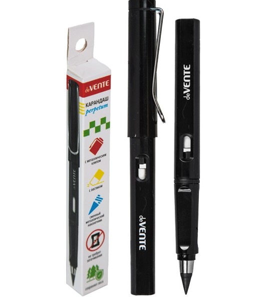Карандаш подарочный 'deVENTE. Perpetum' с наконечником из металлического сплава, черный, 5020305