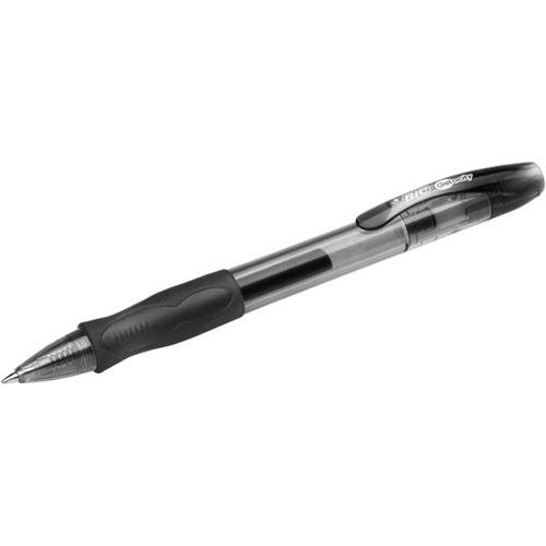 Ручка гелевая Bic 'Gelocity' чёрная, 0.7 мм., тониров. корп., грип, 829157