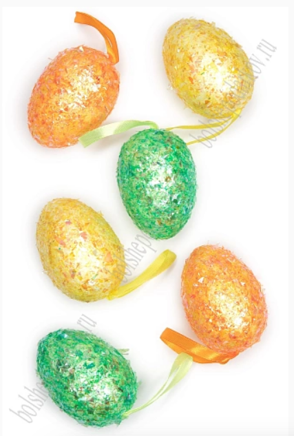 Пасхальный декор Яйца, 7 см (6 шт) SF-7862 №1 350-644