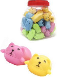 Точилка с контейнером Profit СОБАЧКА 5,6х4х2,8 см ассорти в пласт. тубе