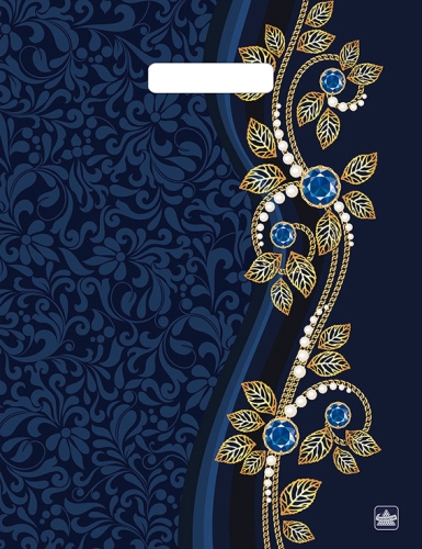 Пакет ПЭ с вырубной ручкой 31х40см (60) (Винтаж NEW), ламинированный, ВУР20556