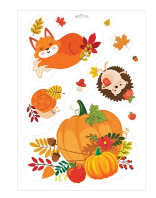 Набор оформительских наклеек 'Осень. Осенняя фантазия' 332х237 мм, 0201133