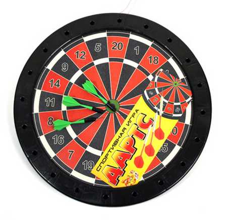 Игра Дартс Большой 'Классический' + 3 дротика, 4607155187127