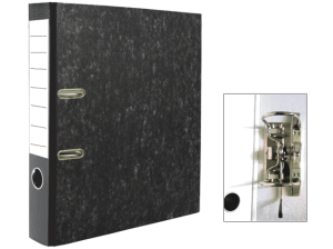 Папка регистратор , А4 , "Attomex. Lite" A4 75 мм ,мраморная , без металлической окантовки, 3090909