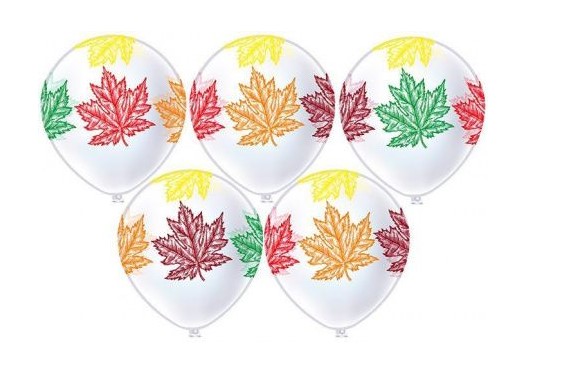 Набор шаров воздушных, (12';30 см), Листья, (25 шт;уп), Ч42444;44797;41182