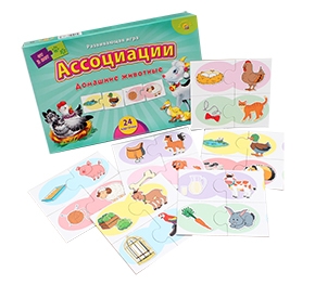 Ассоциации Рыжий кот, 'Домашние животные', 24 карточки, ИН-7366