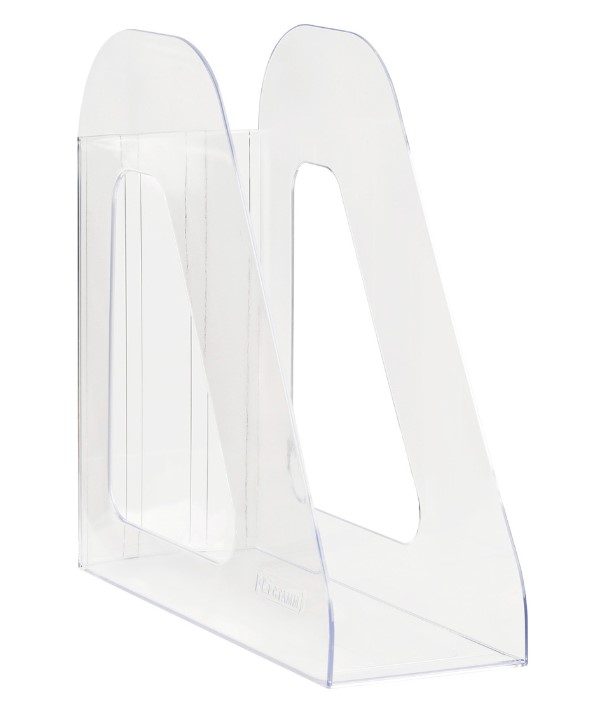 Лоток для бумаг вертикальный Стамм Фаворит 1 секция, прозрачный, ЛТВ-30498