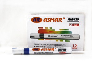 Маркер-краска водостойкая ASMAR , цвет синий, AR-1501