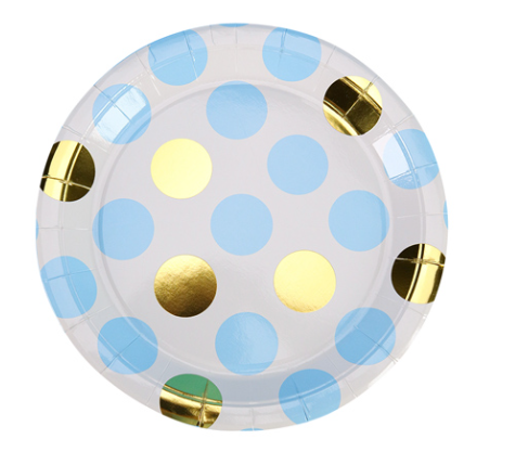 Набор тарелок бумажных 'Модный узор', 18 см , 6 шт;уп, ФЛ-2761