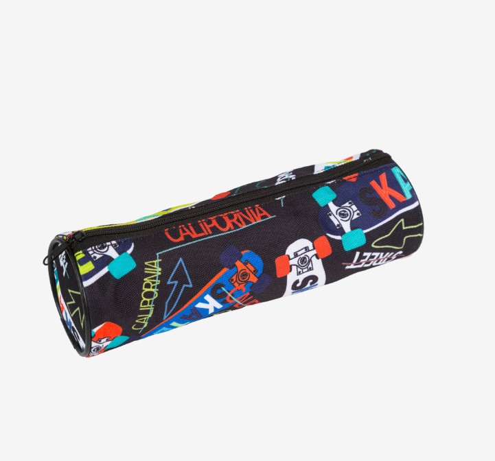 Пенал 'Attomex. Urban' 21x6x6 см, круглый для 55 предметов, на молнии, 7021581