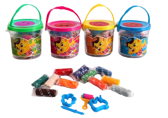 Масса для лепки 250 г, 12 цветов с набром форм , AR-843