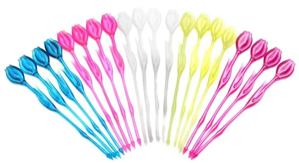 Пика 'Тюльпан' для канапе, Пласт-Лидер, 82 мм, (400 шт;уп), ПОС18939