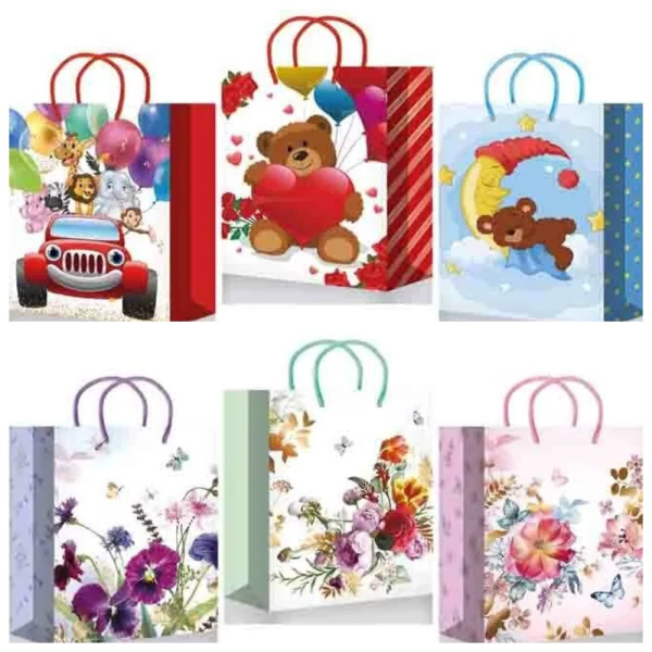 Пакет подарочный ламинированный , 324х445х102 , mix XL, XL-571;XL-577;XL540;515;576;567;569;516;512