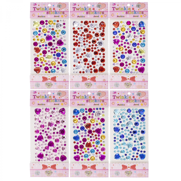 Стразы Twinkle , Say it in crystal , 8х18 см , дизайн ассорти, СХМ