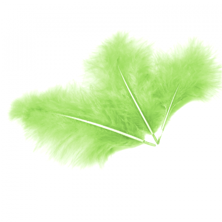 Перья, Светло-зеленые, 10х15 см, (30 шт/уп), 6015518