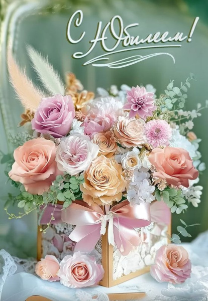 Открытка А4, 'С Юбилеем', 50000954